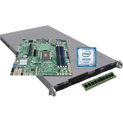 Intel 1U SVR, E3-1230V6 (1/1) , 16GB (1/4), 3.5" (LR1304SPCFG1R)