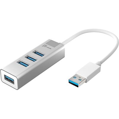J5create Aluminum 4 Port USB 3.0 Hub (JUH344)