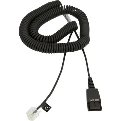Jabra Cord with QD to special-Plug RJ45, coiled, 0,5 - 2 (8800-01-94)