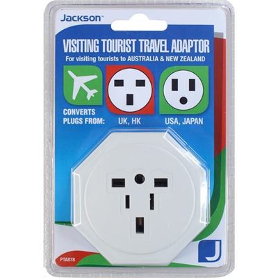 Jackson Travel Adaptor With Surge Protection. Converts USA (PTA878)