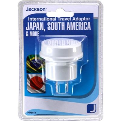 Jackson Outbound Travel Adaptor. Converts NZ/Aust Plugs for (PTA8813)