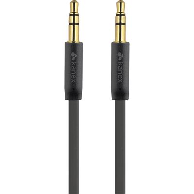 Kanex 3.5mm AUX Audio Cable - 6Ft Flat - Black (KAUXMM6FF)
