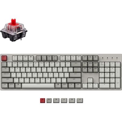 Keychron C2 ANSI Full Size Layout 104 Key Retro Color Red (C2-K1Z)