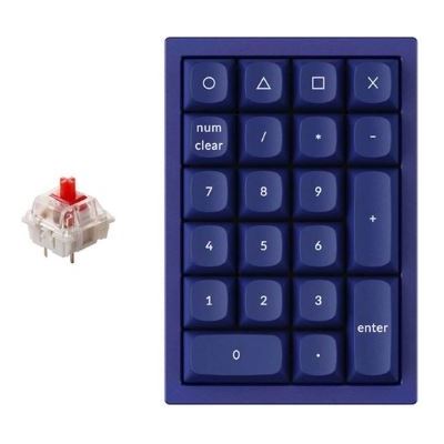 Keychron Q0 ANSI Number Pad 21 Key Blue Full Assembled - Red (Q0-J1)