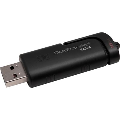 Kingston 16GB USB 2.0 DT104 DataTraveler FLASH DRIVE (DT104/16GB)