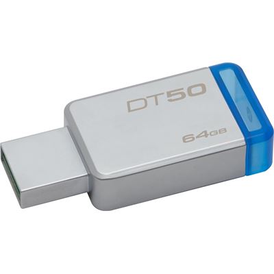 Kingston 64GB USB 3.0 DataTraveler 50 Metal/Blue (DT50/64GB)
