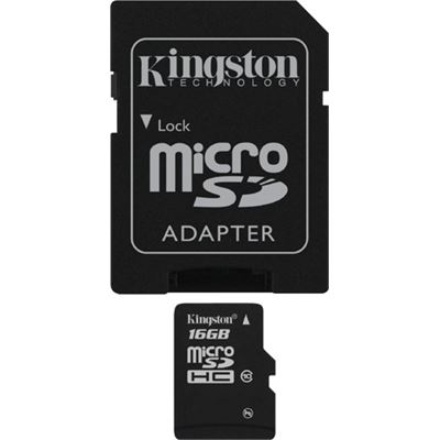 Kingston 16GB MICROSD HIGH CAPACITY CLASS 4 FLASH CARD (SDC4/16GB)