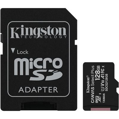 Kingston 128GB microSDHC Canvas Select Plus CL10 UHS-I (SDCS2/128GB)