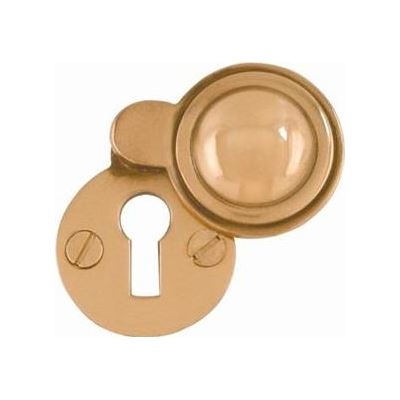 Kiran 3701-21 Keyhole Brass with Cover Victorian 32mm (KEYH-26C)