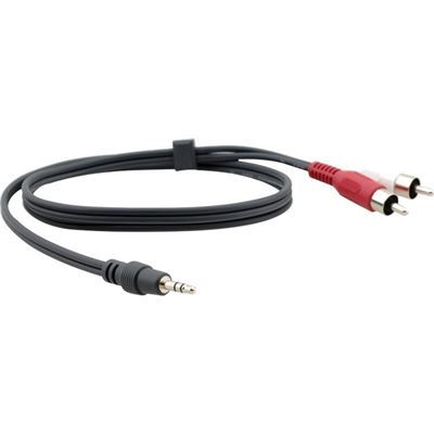 KRAMER 3.5 MM STEREO AUDIO (MALE - 2 RCA) CABLE 1.8M (95-0122006)