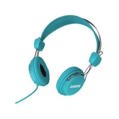 Laser Stereo Kid Friendly Headphones - Blue (AO-HEADK-BL)