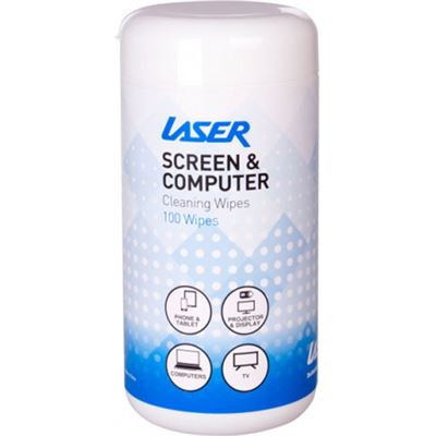 Laser Clean Range 100 Screen Computer Wipes (CL-1838E)