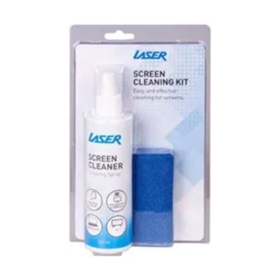 Laser Screen Cleaner Spray with Microfibre Cloth - 250ml (CL-1867B)
