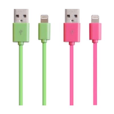 Laser LIGHTNING CABLE TWindows PACK PINK AND GREEN (IR-9PIN2PK-PG)