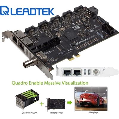 Leadtek nVidia Quadro SYNC II Card to connects up to 32 4K (SYNC2)