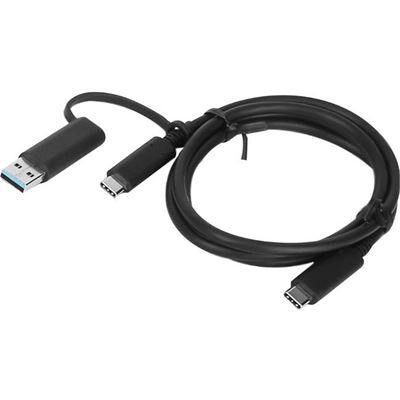 Lenovo HYBRID USB-C CABLE Â WITH USB-A (1M) (4X90U90618)