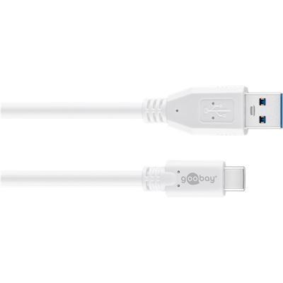 Lenovo Goobay USB-C to USB A 3.0 cable white Â 1.0m (51760)