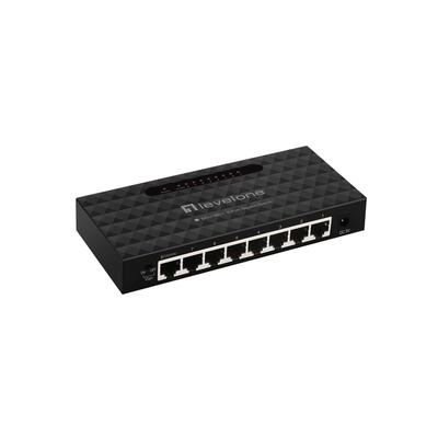 Level One 8-Port Gigabit Ethernet Switch Unmanaged Desktop (GEU-0821)