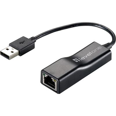 Level One USB 10/100Mbps Ethernet Adaptor for PC, Linux (USB-0301)