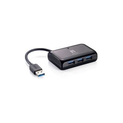 Level One USB 3.0 Hub and Gigabit Ethernet NIC (USB-0502)