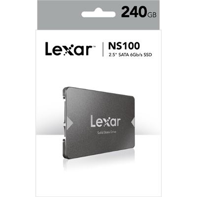 Lexar NS100 240GB 2.5' SATA SSD - 520MB/s Read (LNS100-240RBEU)