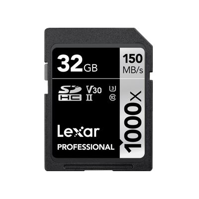 Lexar Professional 1000x SDHC/SDXC UHS-II 128CR (LSD32GCRBAP1000)