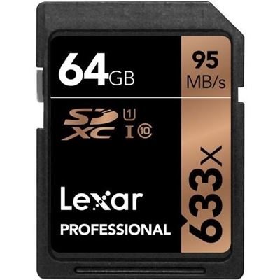 Lexar Professional 64GB SDXC, U1 , 633x, up to (LSD64GCB1AP633)