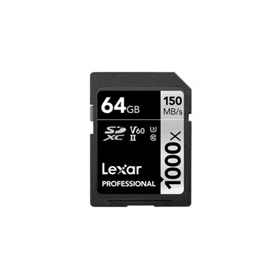 Lexar Professional 1000x SDHC/SDXC UHS-II 64GC (LSD64GCRBAP1000)