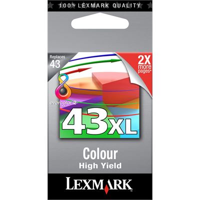 Lexmark LXI43 - Lexm #43XL Colour Ink Cart (18Y0143AAN)