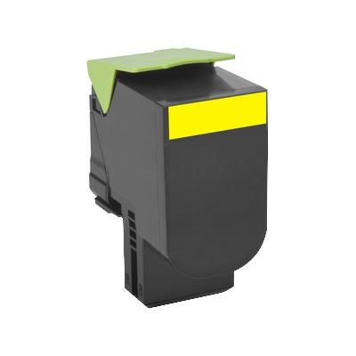 Lexmark 808Y Yellow Return Program Toner Cartridge (1K)  (80C80Y0)