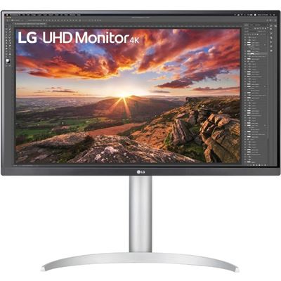 LG 27" (16:9) UHD 4K IPS LED, HDMI(2), DP, USB-C, HDR400 (27UP850-W)