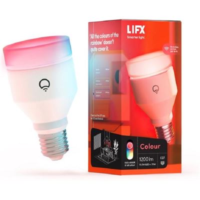 LIFX Colour 1200 Lumens A60 E27 Wi-Fi Controlled LED (LHLA19E27AU)