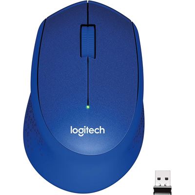 Logitech M331 SILENT PLUS Wireless Mouse Blue DPI (910-004915)