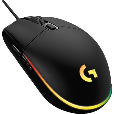 Logitech G203 LIGHTSYNC Wired RGB Gaming Mouse - Black (910-005790)