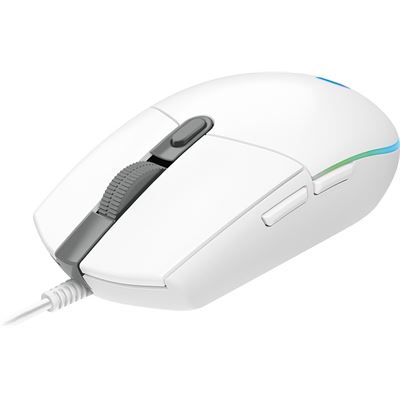 Logitech G203 LIGHTSYNC Wired RGB Gaming Mouse - White (910-005791)