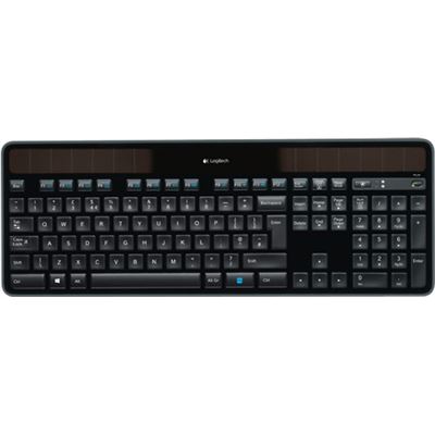 Logitech K750r Wireless Solar Keyboard - Black (920-004631)