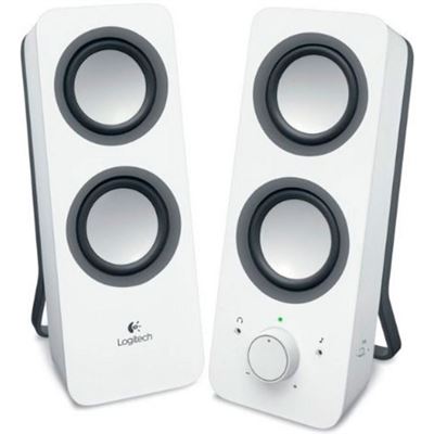 Logitech Z200 Multimedia Speakers - Snow White (980-000851)
