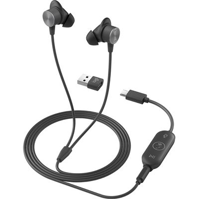 Logitech ZONE WIRED MSFT EARBUDS,NOISE CANCELLING (981-001094)