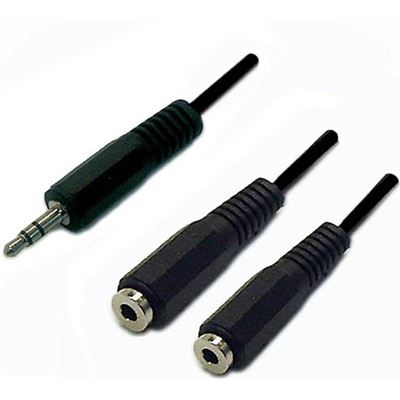 Manhattan 2M Stereo Y Cable 3.5mm Plugs (CA-STY-2)
