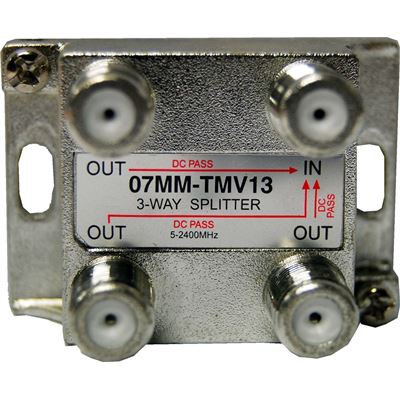 Matchmaster RF Splitter 3 Way 5-2050MHz F Type, Power (07MM-TMV13)