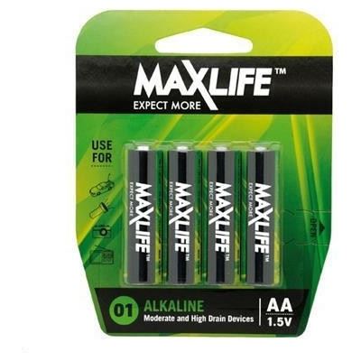 Maxlife AA Alkaline Battery 4 Pack ** XMAS SALE PRODUCT (BATAA-A4)