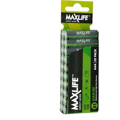 Maxlife AAA Alkaline Battery 20 Pack ** XMAS SALE PRODUCT (BATAAA-A)