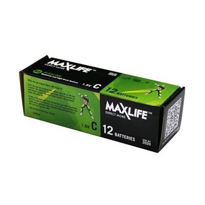 Maxlife C Alkaline Battery 12 BULK Pack (BATC-A12)