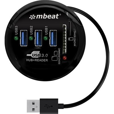 mbeat &#174; Usb 3.0 and 3.0 card reader with cable (HCR518)