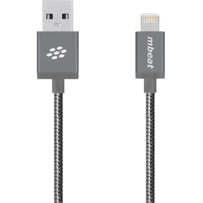 mbeat "Toughlink" Space Gray 1.2m Metal Braided MFI (MB-ICA-GRY)