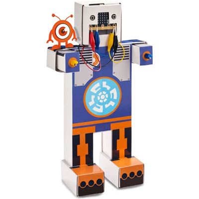 Micro:bit Compatible Dimm Education Cardboard Robot by (TOYBAB0001)