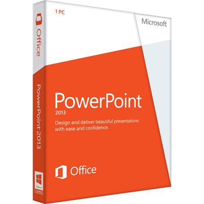 Microsoft PowerPoint 2013 32-bit/x64 English 1 License DVD (079-05836)