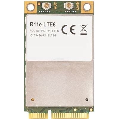 Mikrotik R11e-LTE6 2G/3G/4G/LTE miniPCI-e card with (R11E-LTE6)