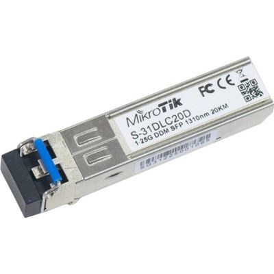Mikrotik 1.25G SFP Single-mode transceiver, LC connector (S-31DLC20D)