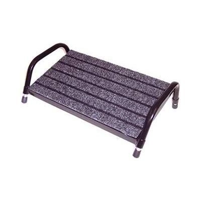 Footrest Small Grey Carpet - Black Frame (94 18564 42582 FTG)